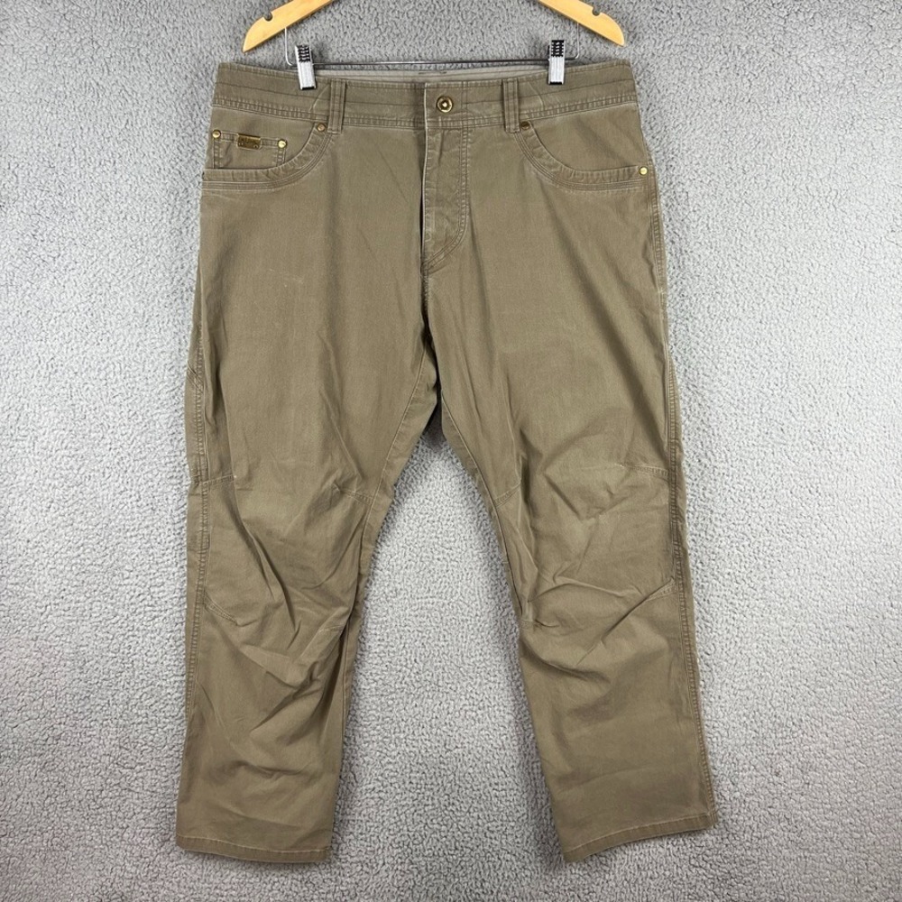 Kuhl Revolvr Pants Mens Size 36x30 (Meas. 38x30 ) Khaki Beige Vintage Patina Dye